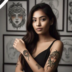 Tatuajes Minimalistas de Medusa