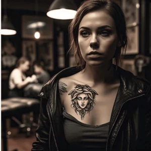 Tatuajes Minimalistas de Medusa