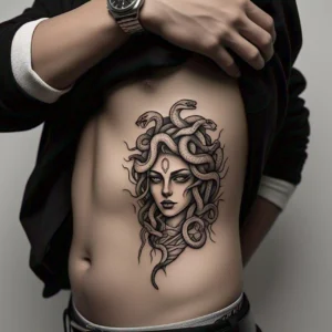 Tatuajes Minimalistas de  hobre meduza