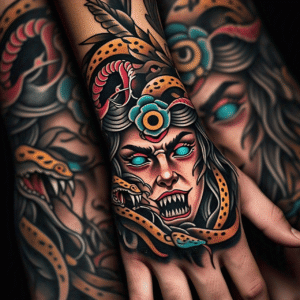 tatuajes de medusas 3d en la mano